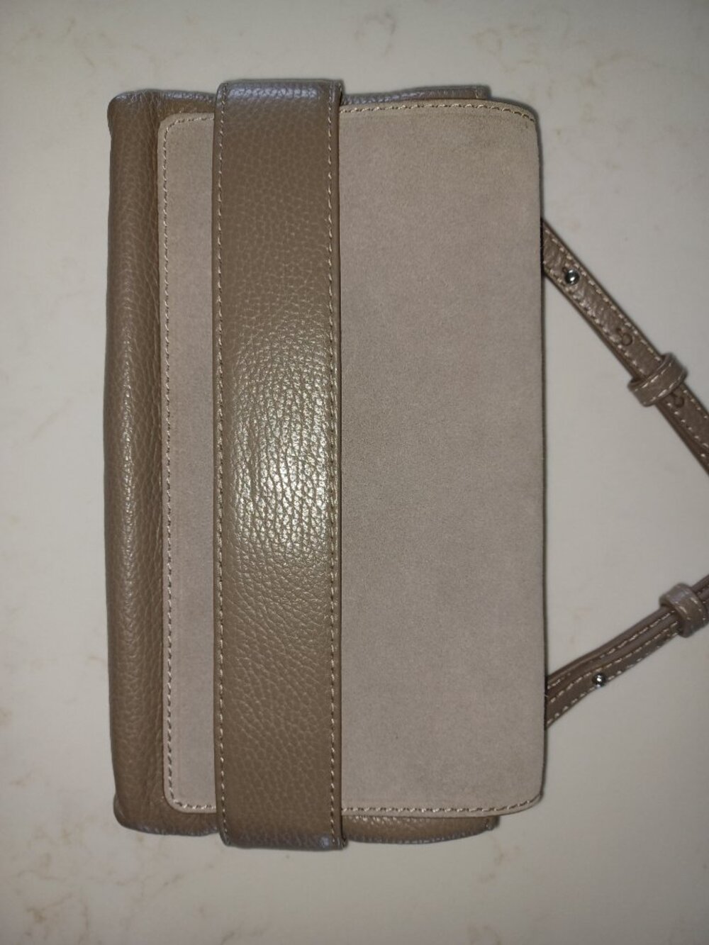 Banana Republic suede/leather shoulder bag - Picture 2 of 9